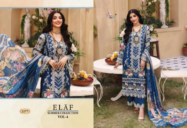  Shree Elaf Summer Collection 4 Cotton Designer Pakistani Salwar Suits Collection